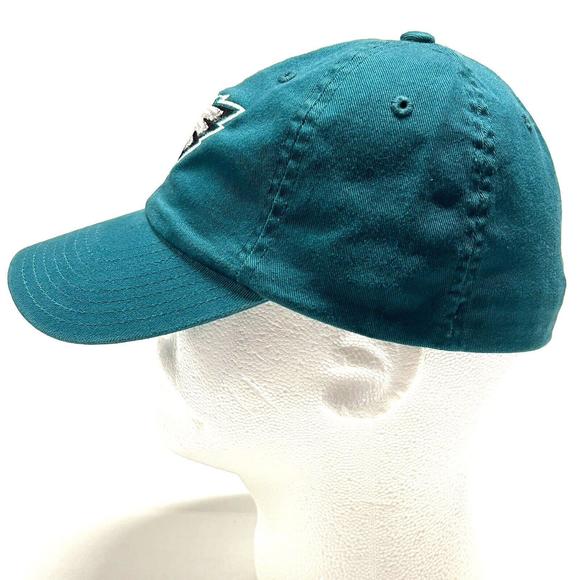 Philadelphia Eagles Hat One Size Flex Cap Embroidered NFL Teal Green Blue Y2K - Picture 3 of 12